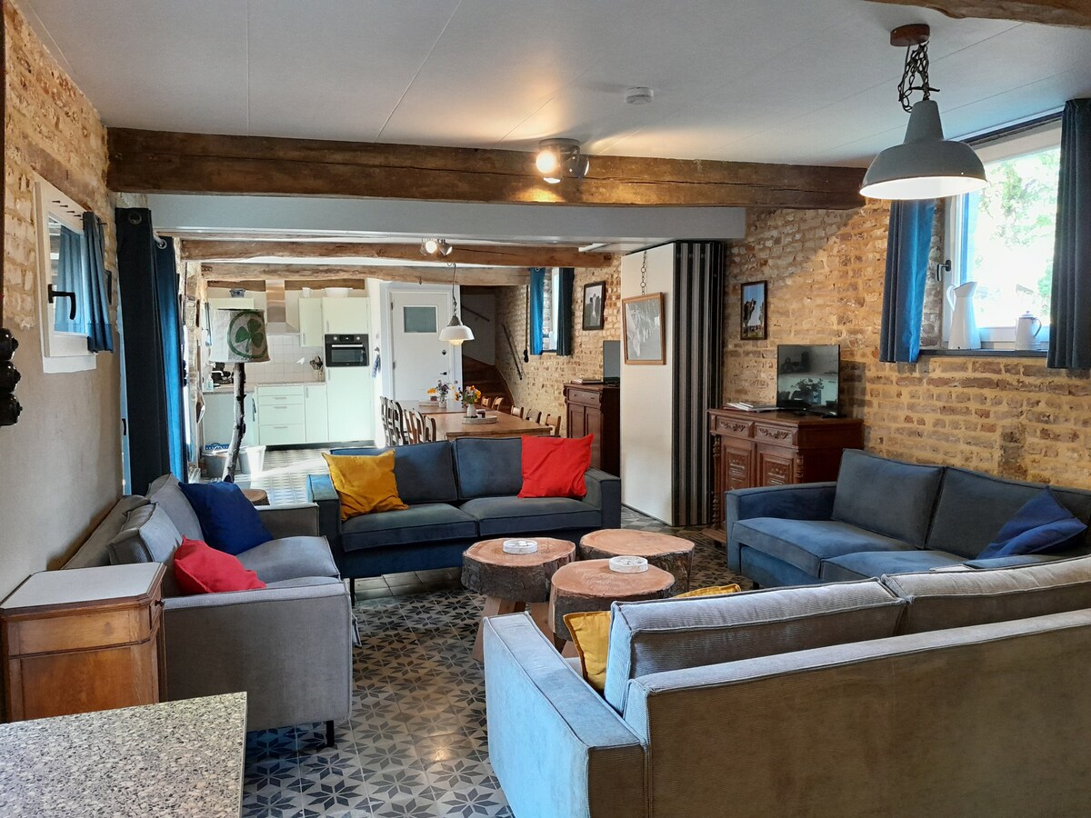 Spacious 6-bedroom accommodation in old goat farm