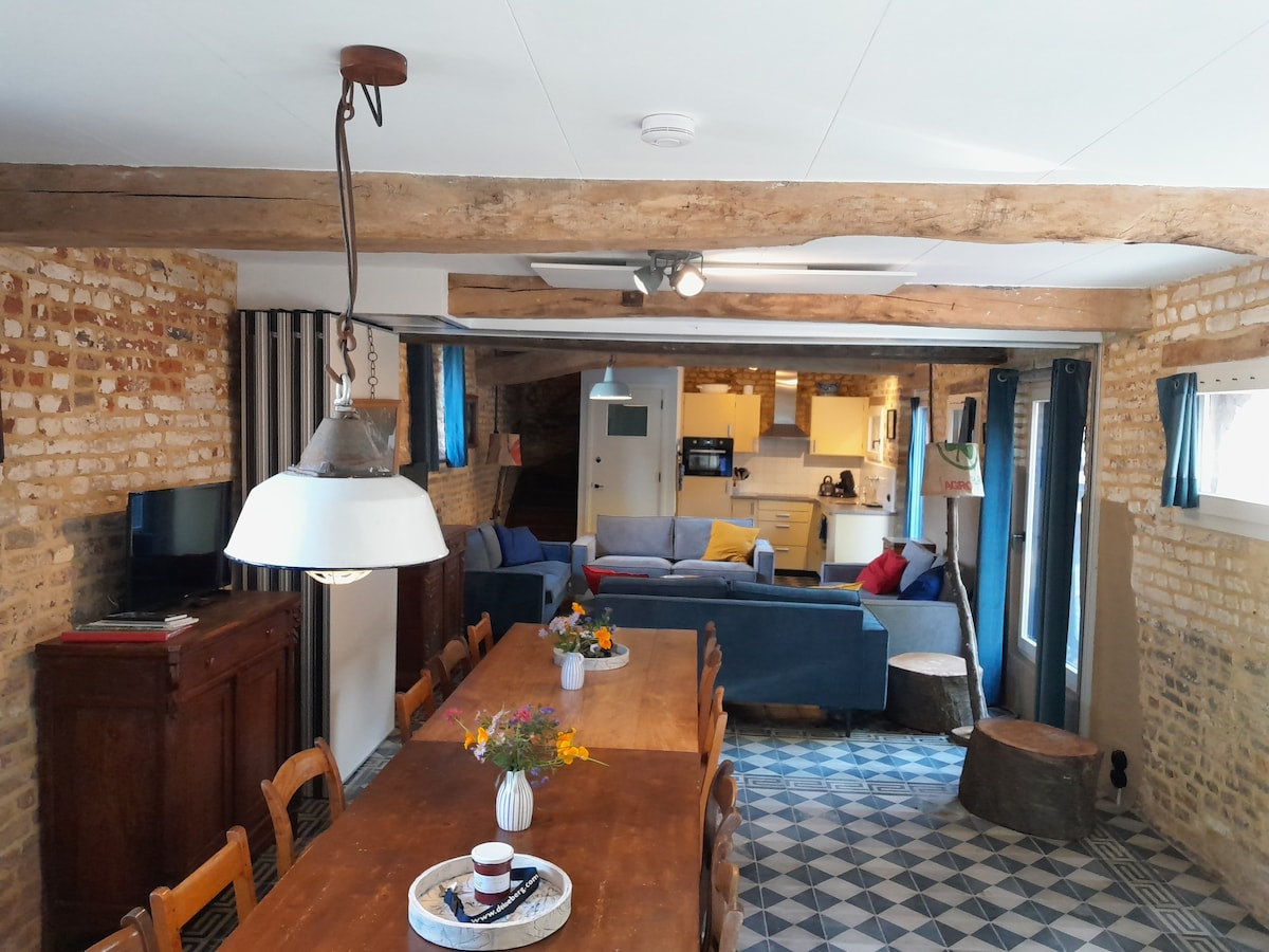 Spacious 6-bedroom accommodation in old goat farm