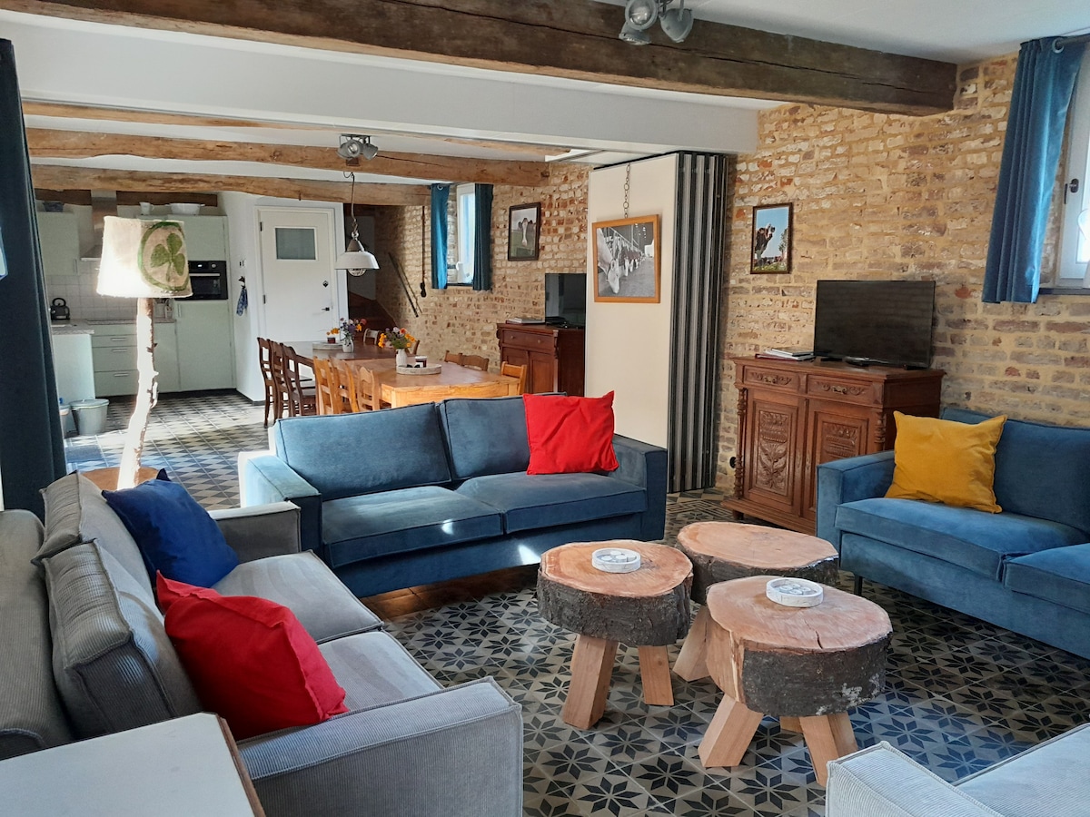 Spacious 6-bedroom accommodation in old goat farm