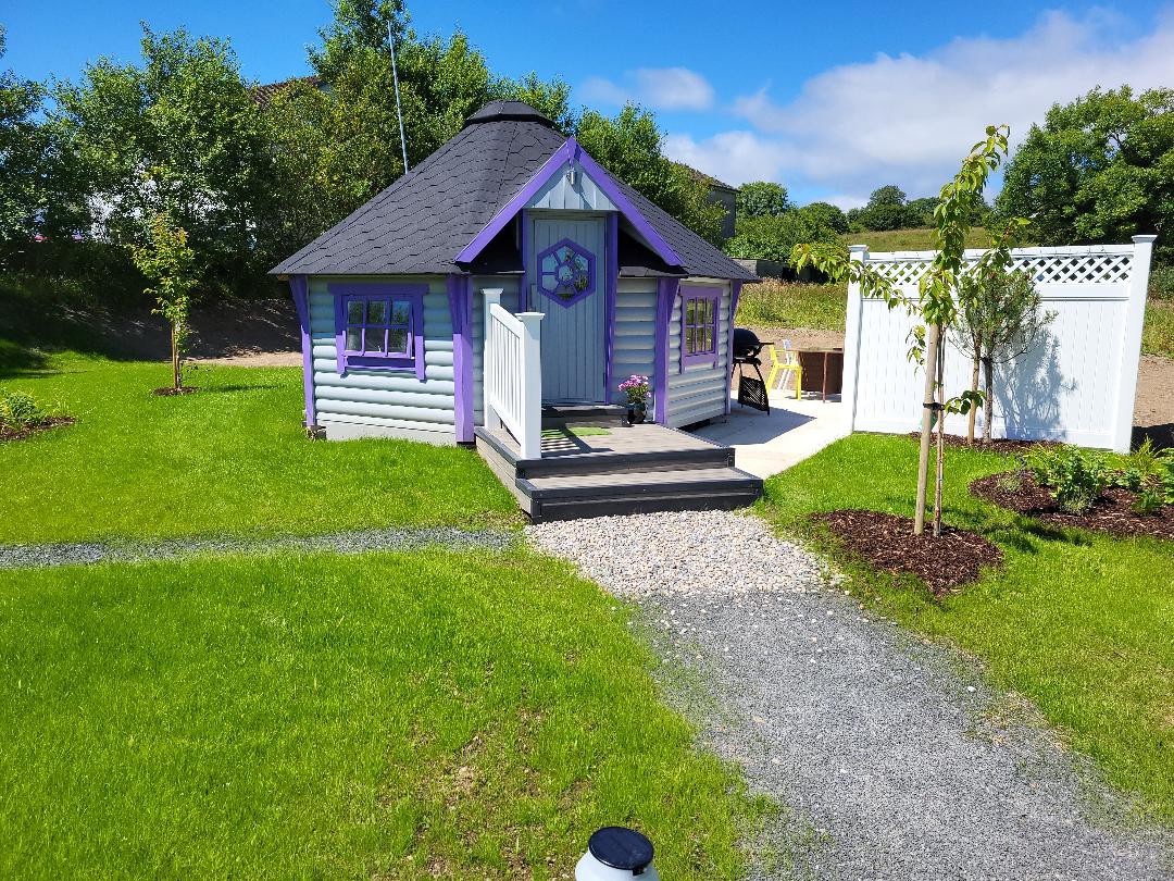 Our Heather Bell Glamping Cabin with Hot Tub.