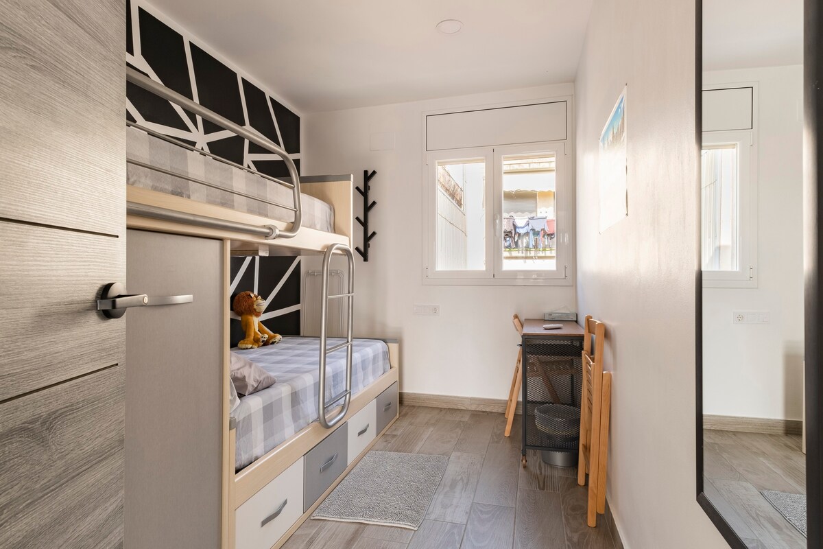 Habitación privada2 en Terrassa con aire acondi