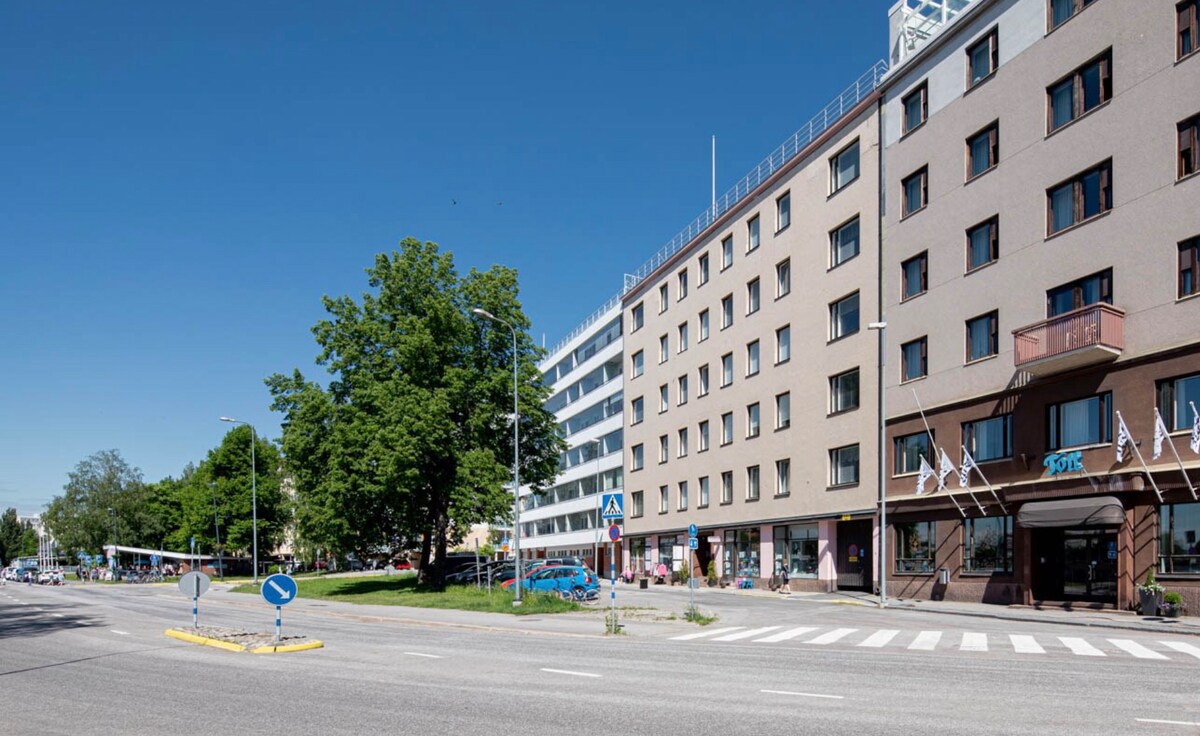 位于Savonlinna市中心的漂亮单间公寓，位于港口边缘