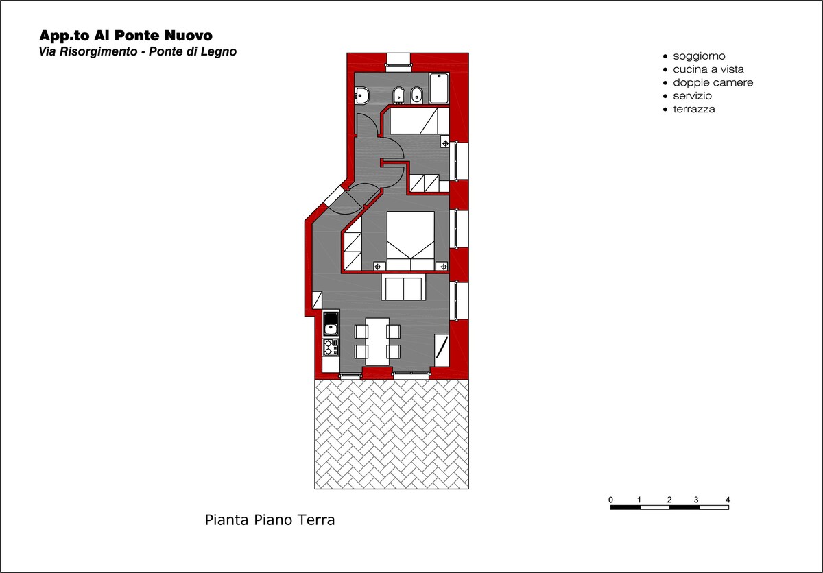 Al Ponte Nuovo -距离老城区仅一步之遥