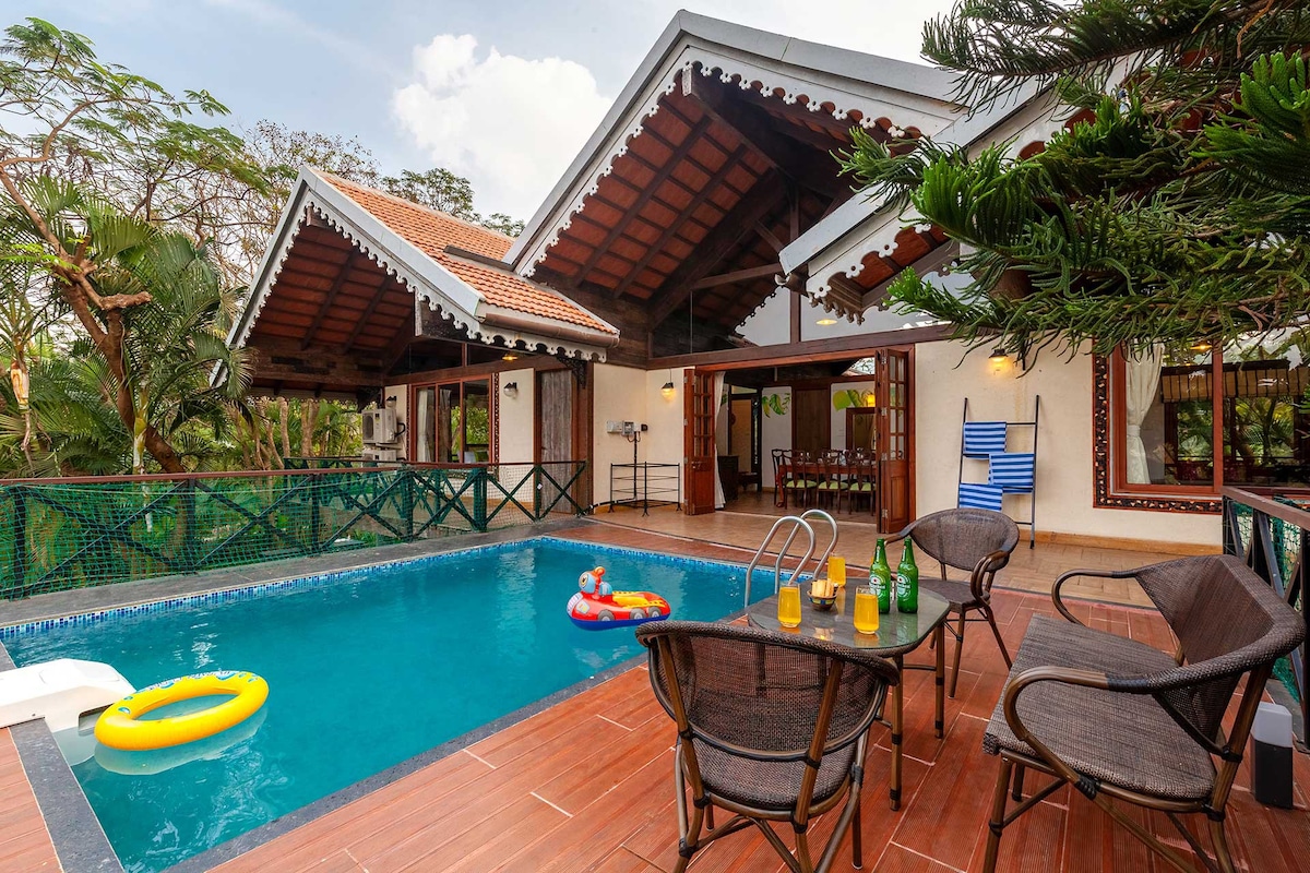 StayVista Aranyam Villa 3BR with BBQ & Pool