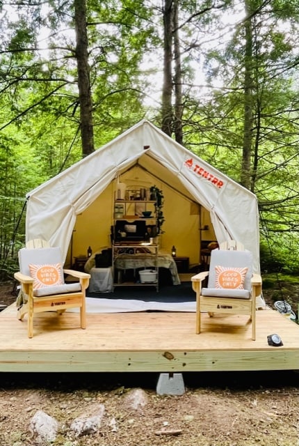 Luxury Glamping, Bubbling Brook, Lyndeborough NH