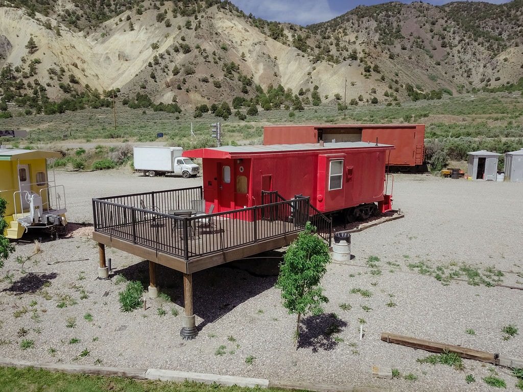 Northern Pacific Caboose. Big Rock Candy Mountain!