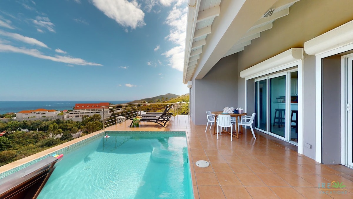 Charming Villa with private pool view of St. Barth