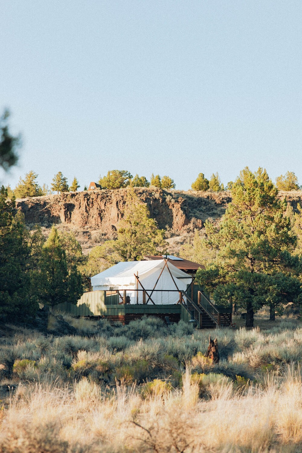 绿岩（ Green Rock ）可容纳3人的豪华露营星级帐篷
