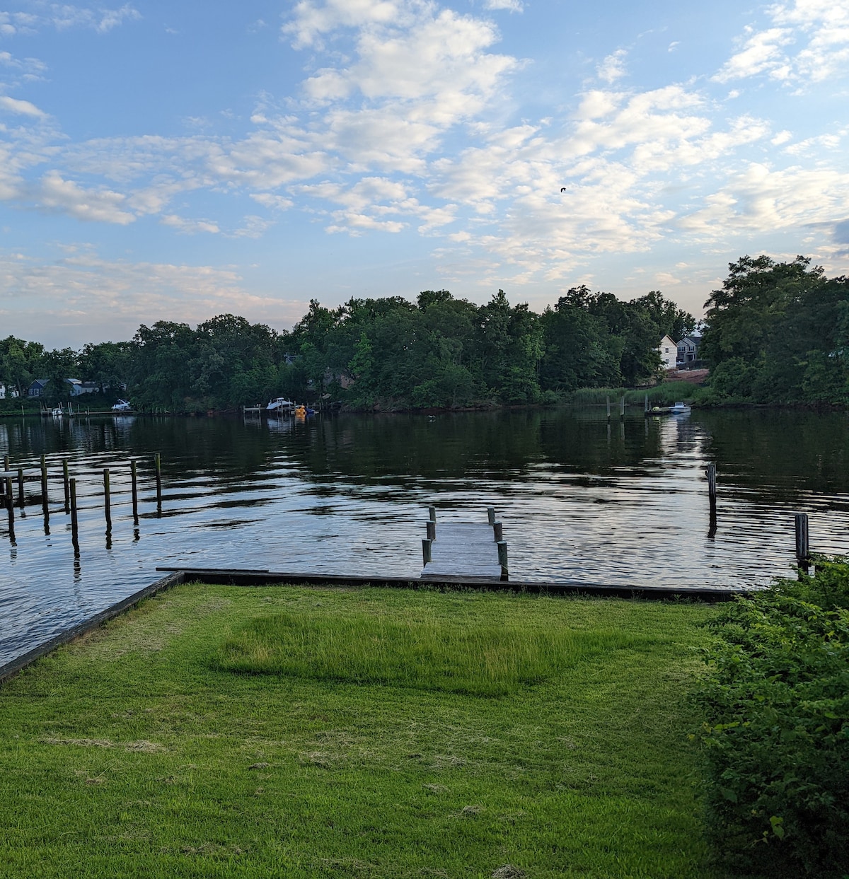 A cozy house on a waterfront property