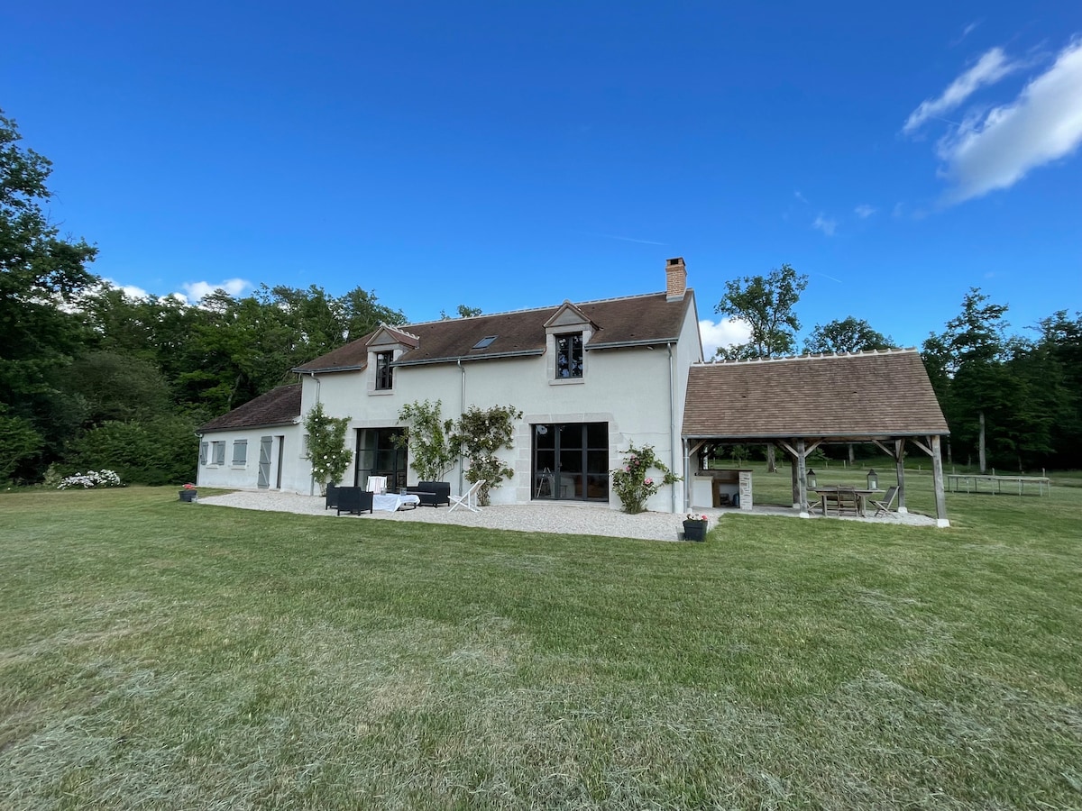 Maison de campagne avec cheminée / lieu insolite