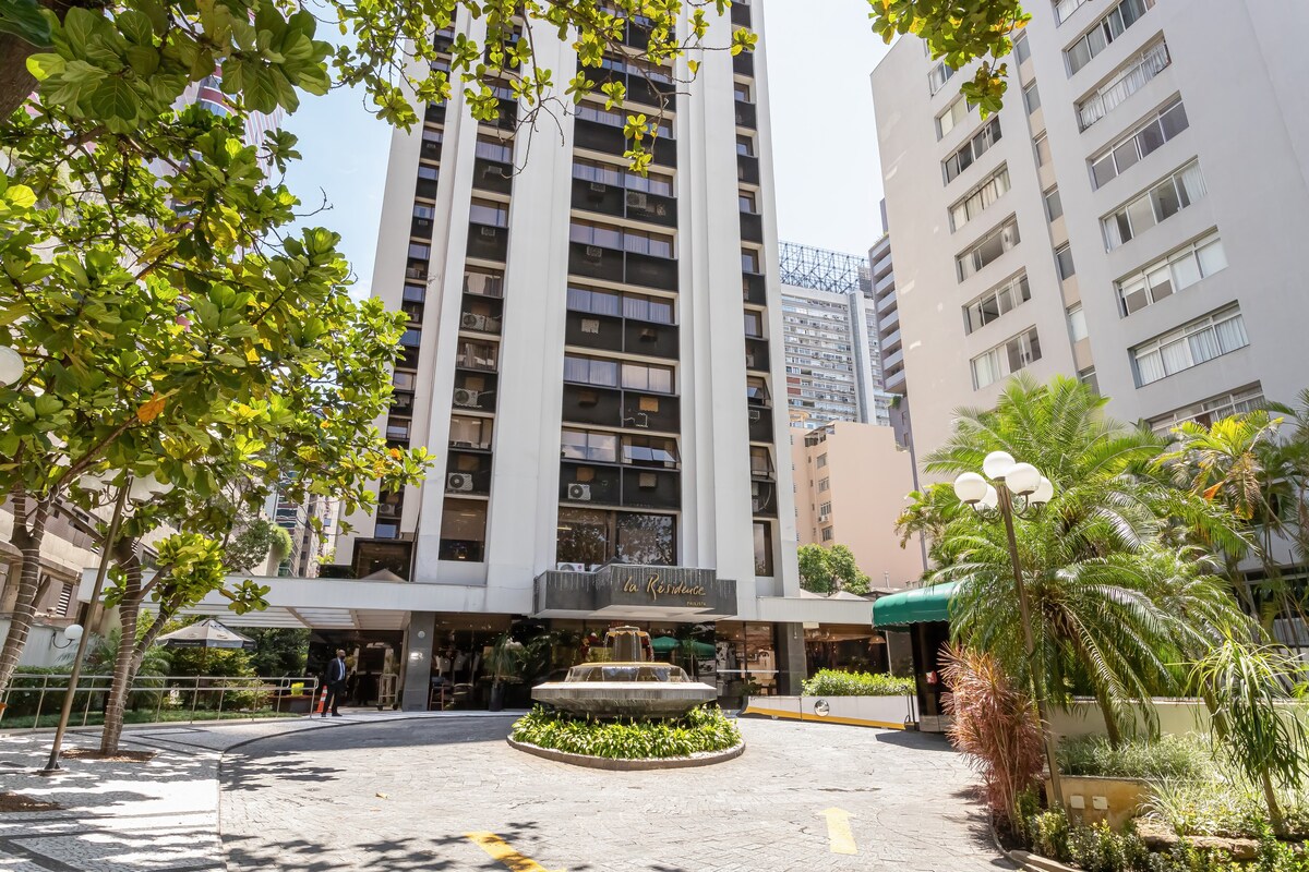 Paulista旁边令人惊叹且交通便利的酒店式公寓