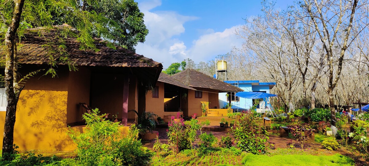 Kudil Mud Cottages in Kasaragod - Farm stay