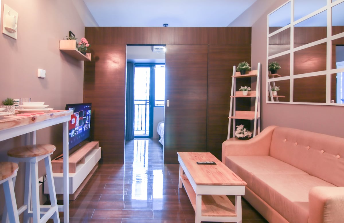 Central Makati 1BR Air Residences ，带Netflix ！