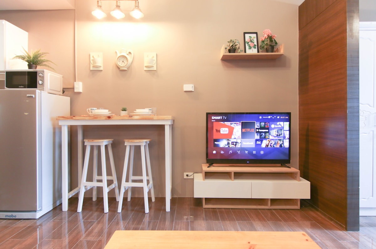 Central Makati 1BR Air Residences ，带Netflix ！