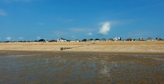 Beach front bungalow with direct access to beach.