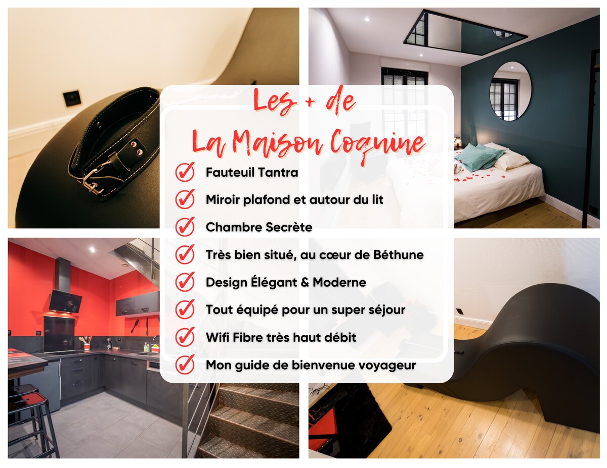 The Coquine House - Love Room - Sleep in Béthune