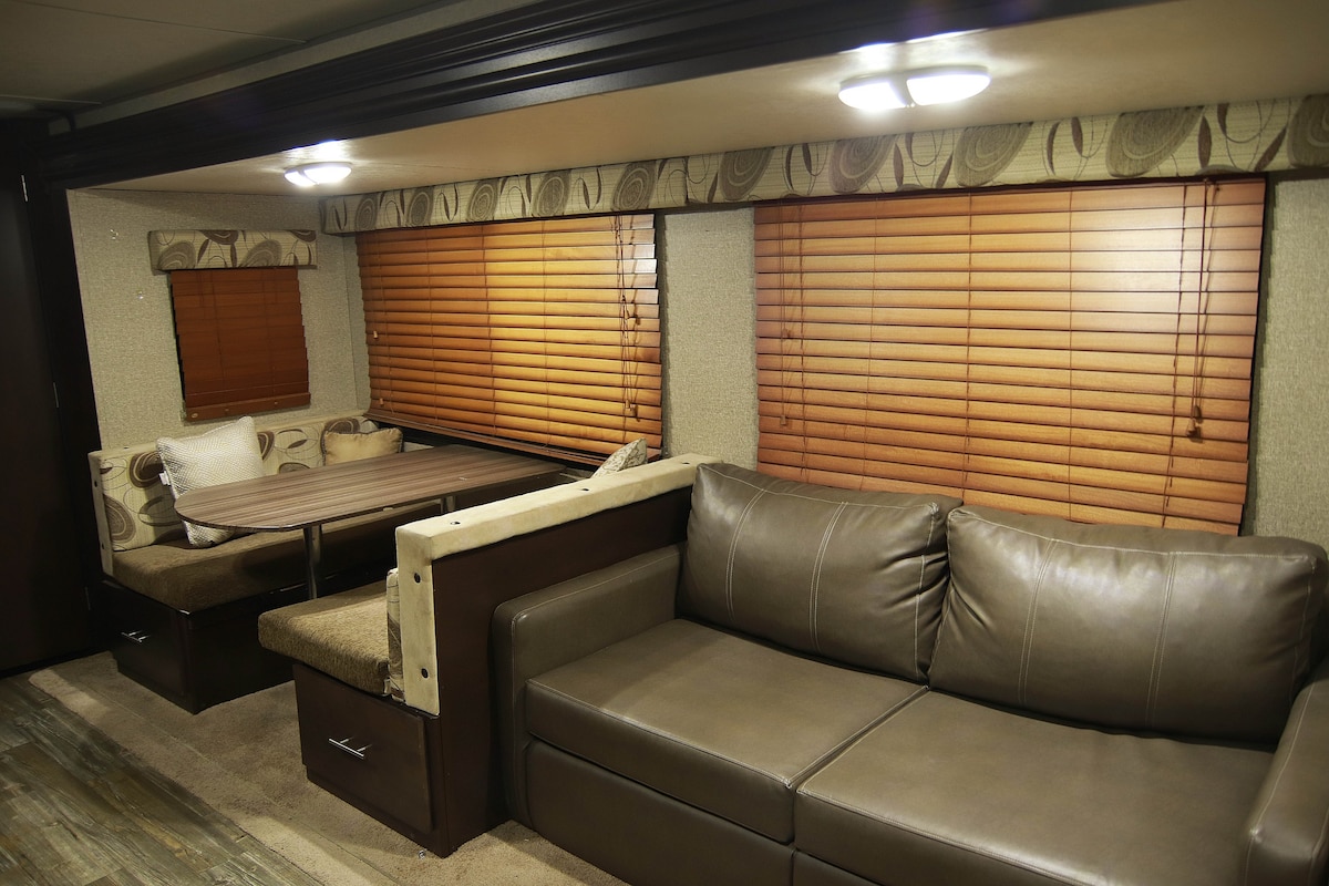 Peaceful, clean, spacious RV at a great bargain.