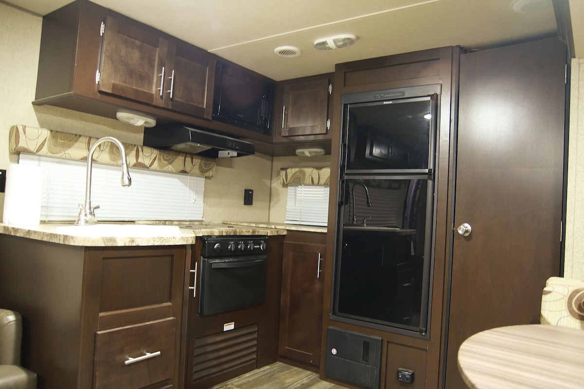 Peaceful, clean, spacious RV at a great bargain.