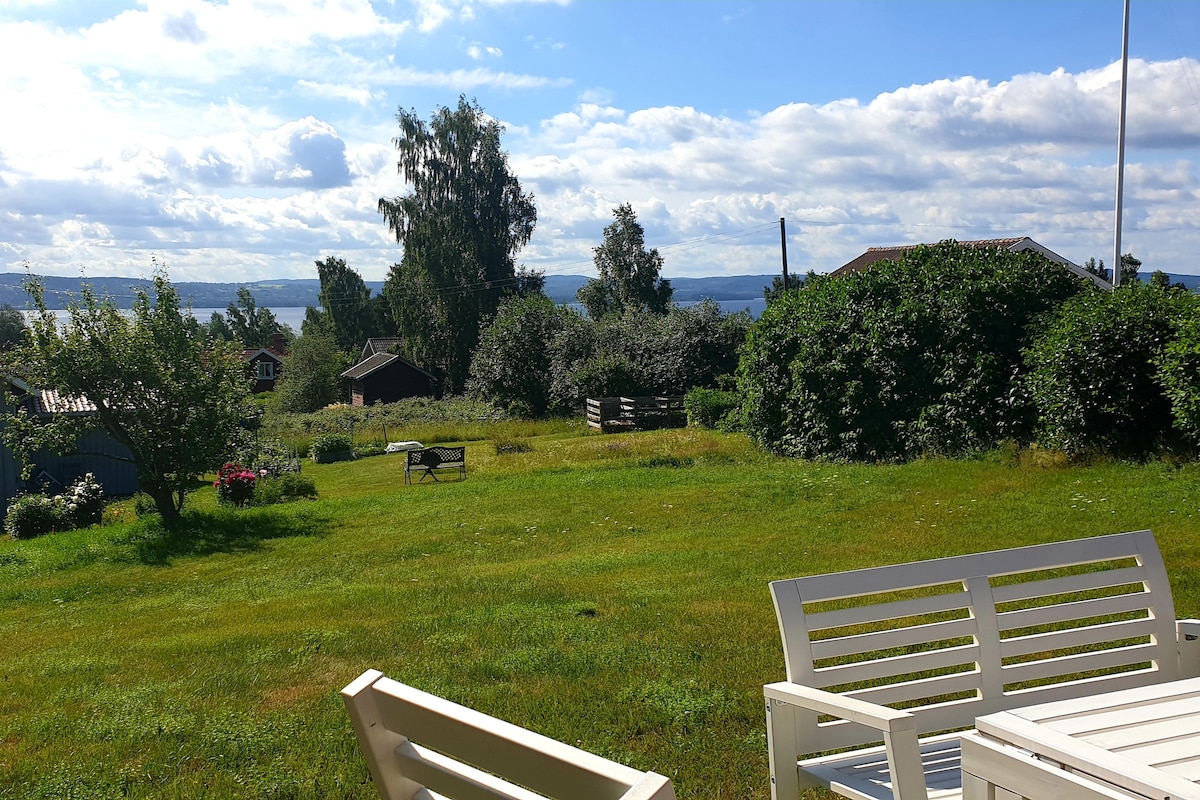 位于Vikarbyn, Rättvik的住宿，可俯瞰Siljan。
