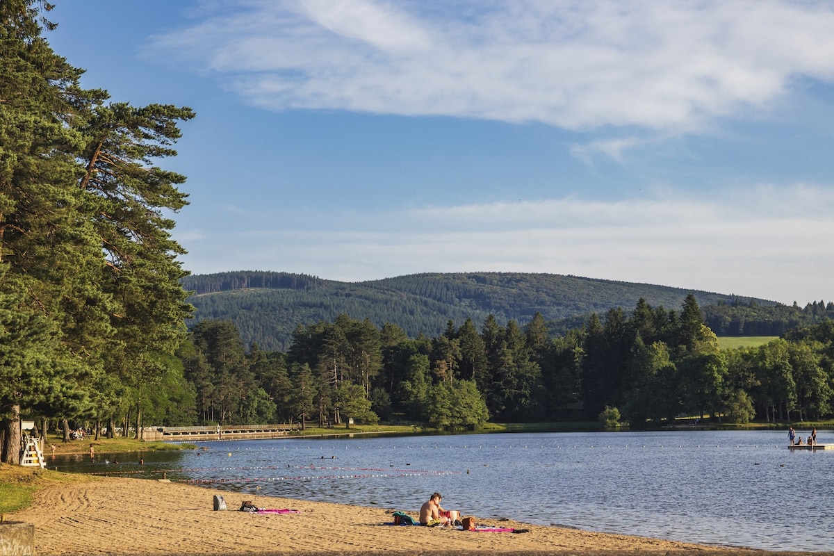 logement 1 chambre à 50m de la plage du lac