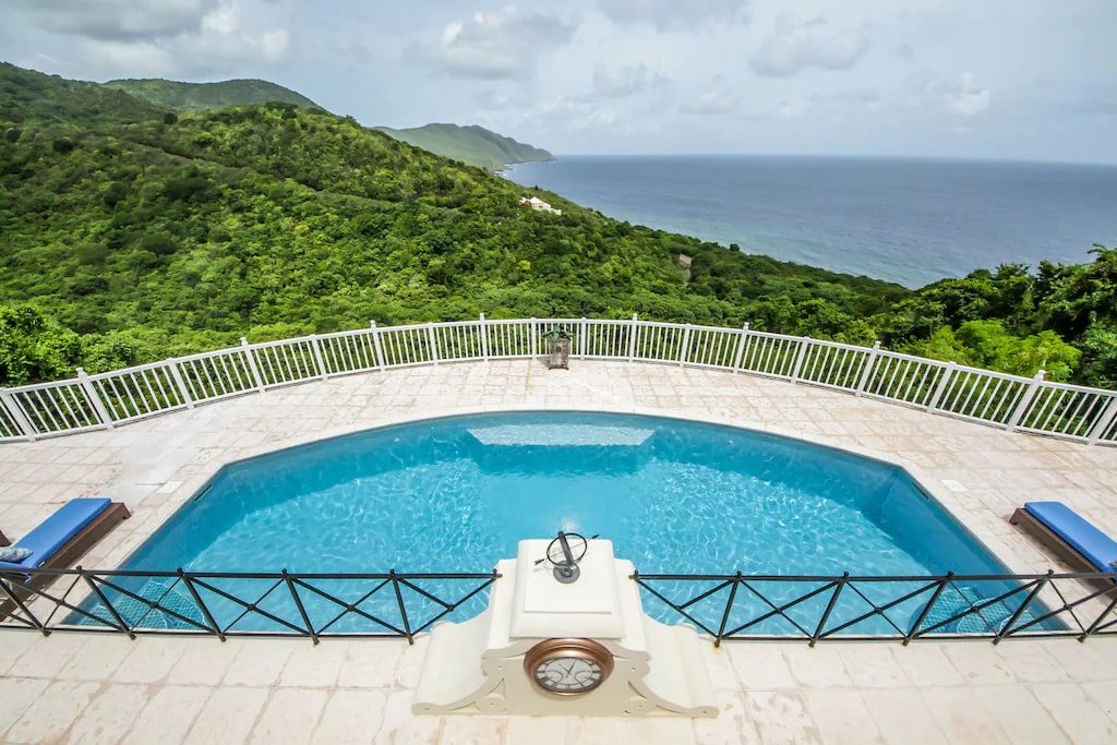 Gorgeous view of the Caribbean Sea to Rain Forest