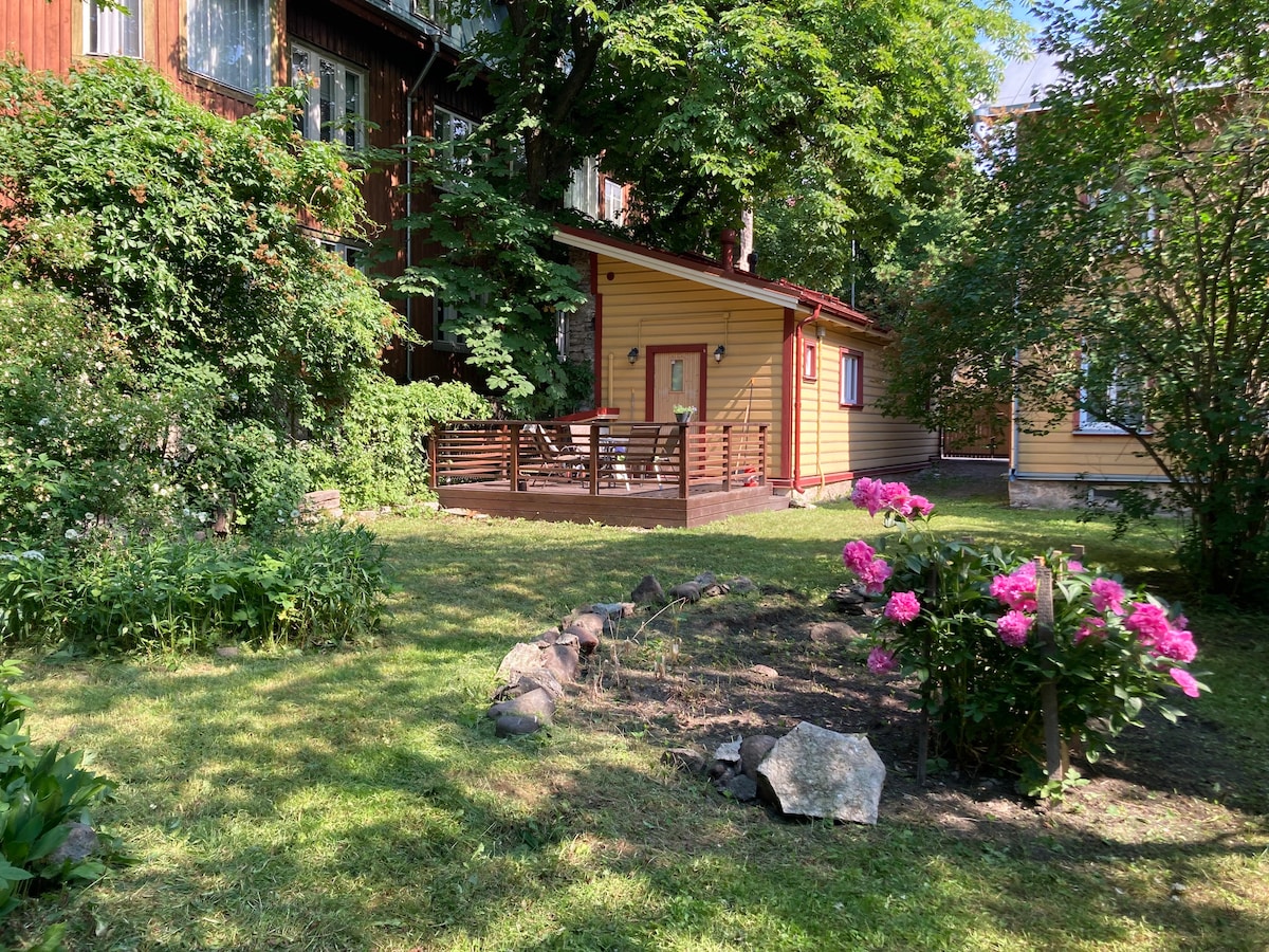 Lovely historical  house with  terrace and yard