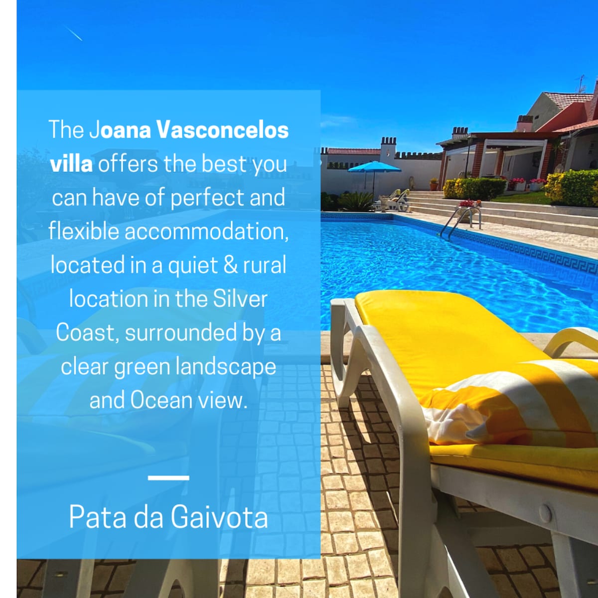 Joana Vasconcelos别墅、游泳池和BQC别墅