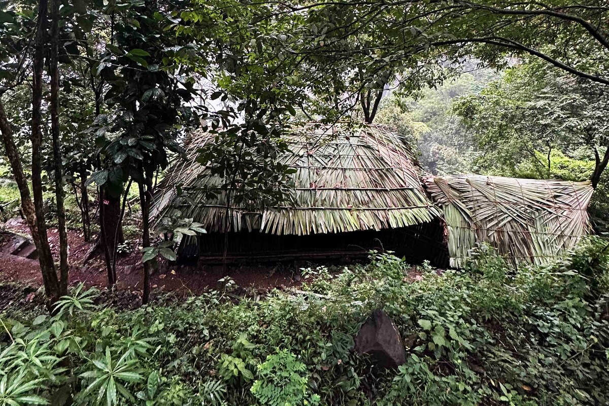 Kerala Bamboo Cottage with Private Waterfalls