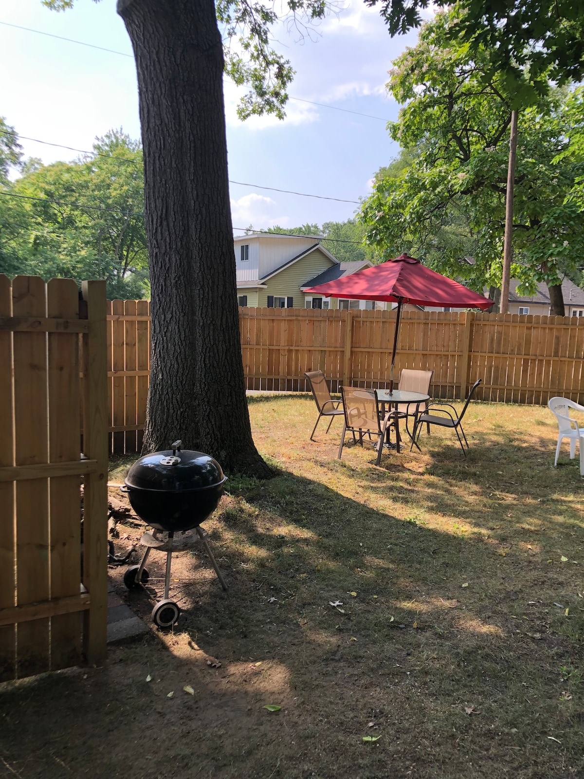 Charming Home with Private Backyard and Firepit