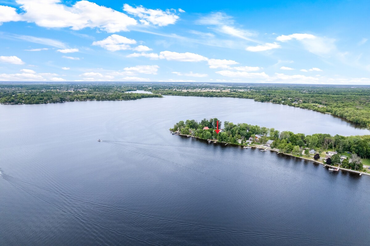 密西西比湖（ Mississippi Lake ）海滨4卧家庭乡村小屋