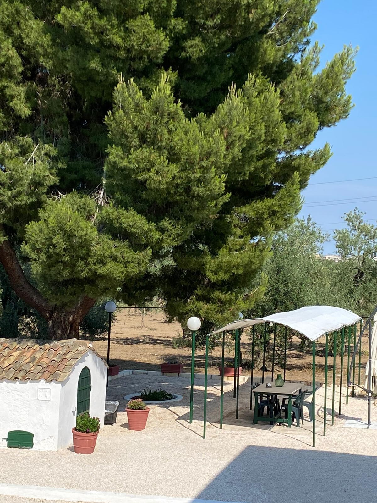 antico casale in campagna immerso tra olivi e viti
