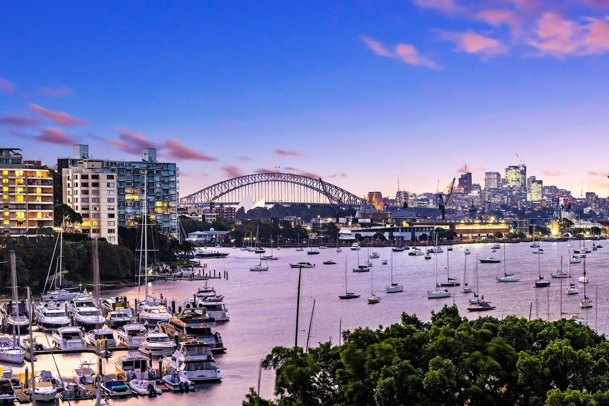 令人惊叹的悉尼港景观+免费停车位