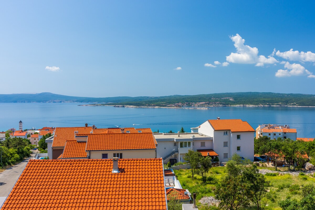 Apartment in Crikvenica with beautiful sea view