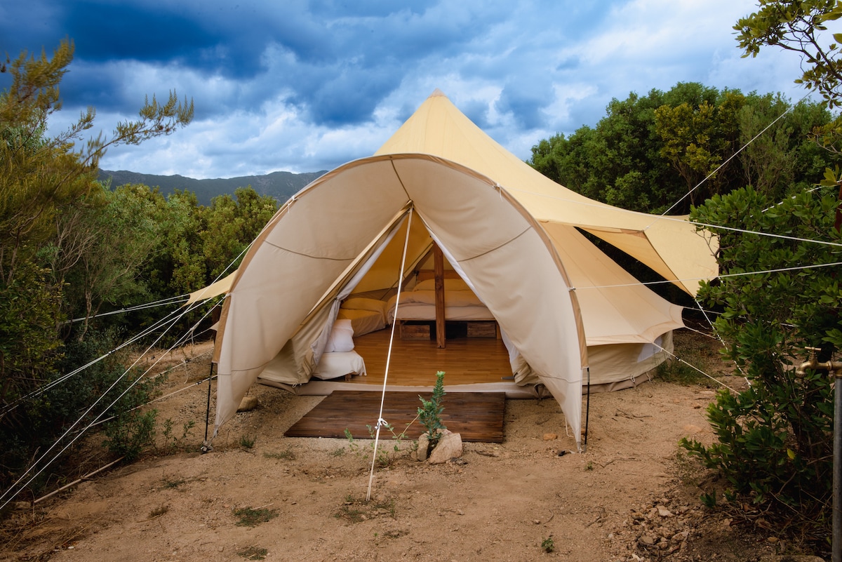 Agri-glamping ecoVita - Tenda Lentisco (5 persone)