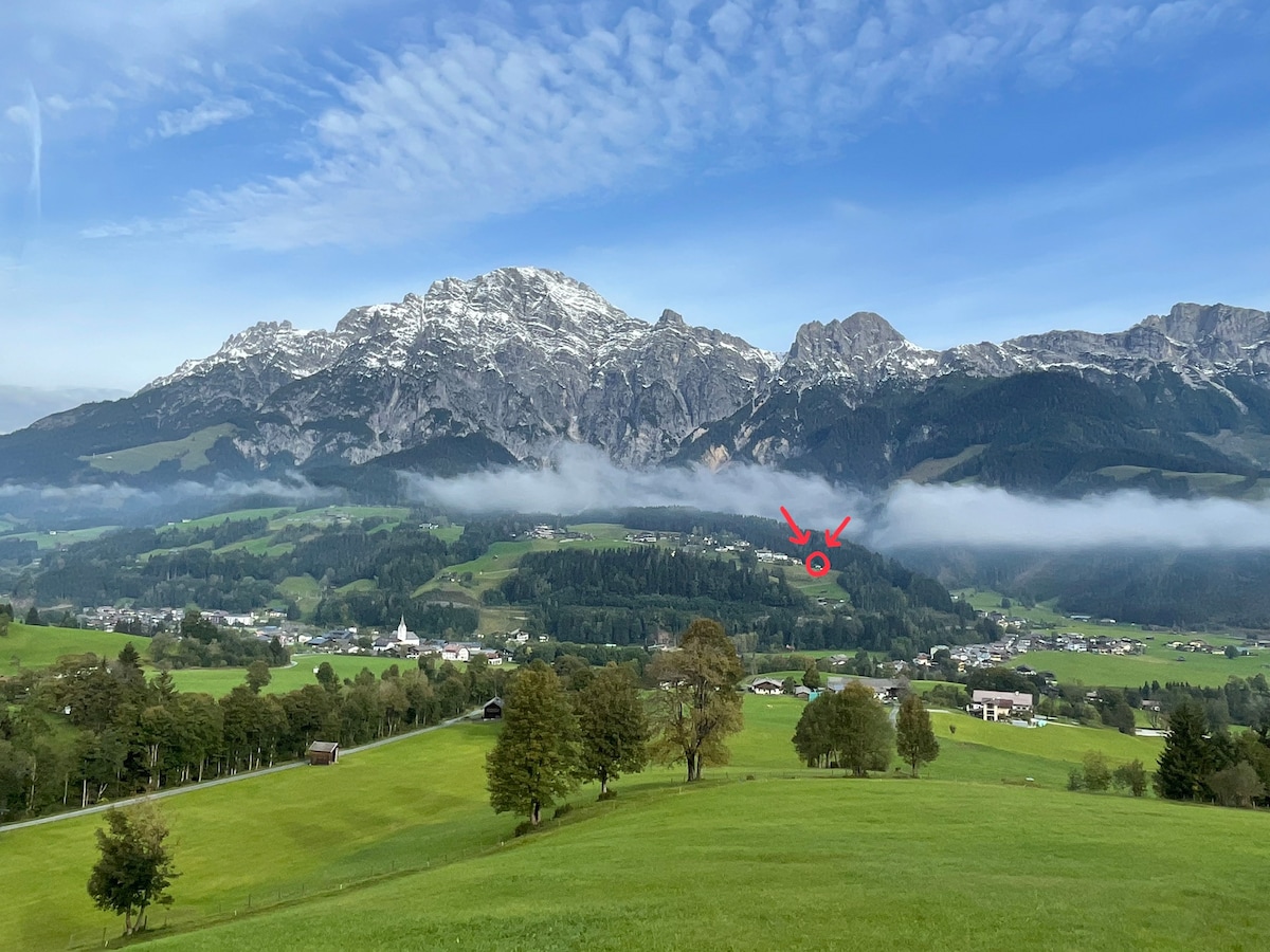 Ferienhaus am Sonnberg in Leogang, Traumlage