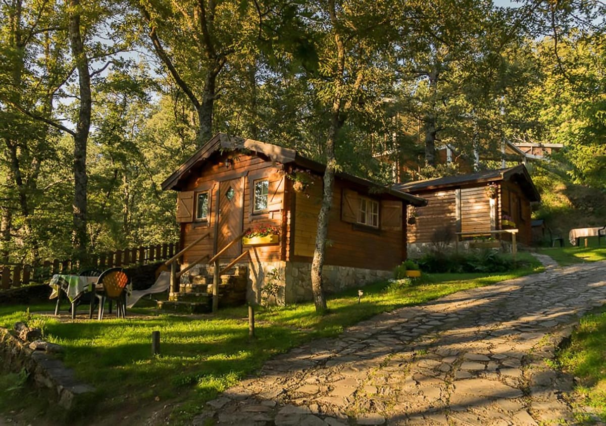 Cabaña de madera Sanabria para 2 en la naturaleza