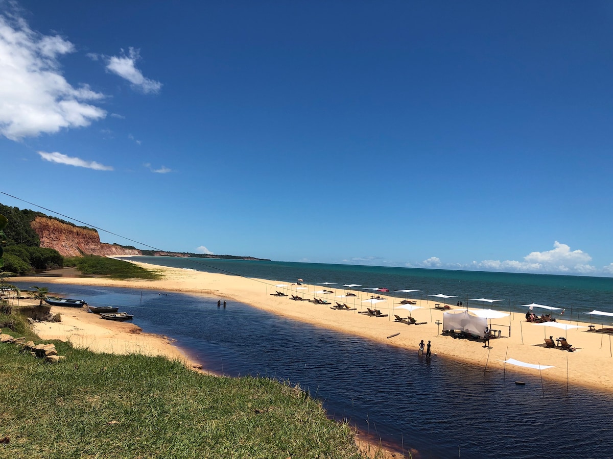 Bangalô frente para o mar em cumuruxatiba 01