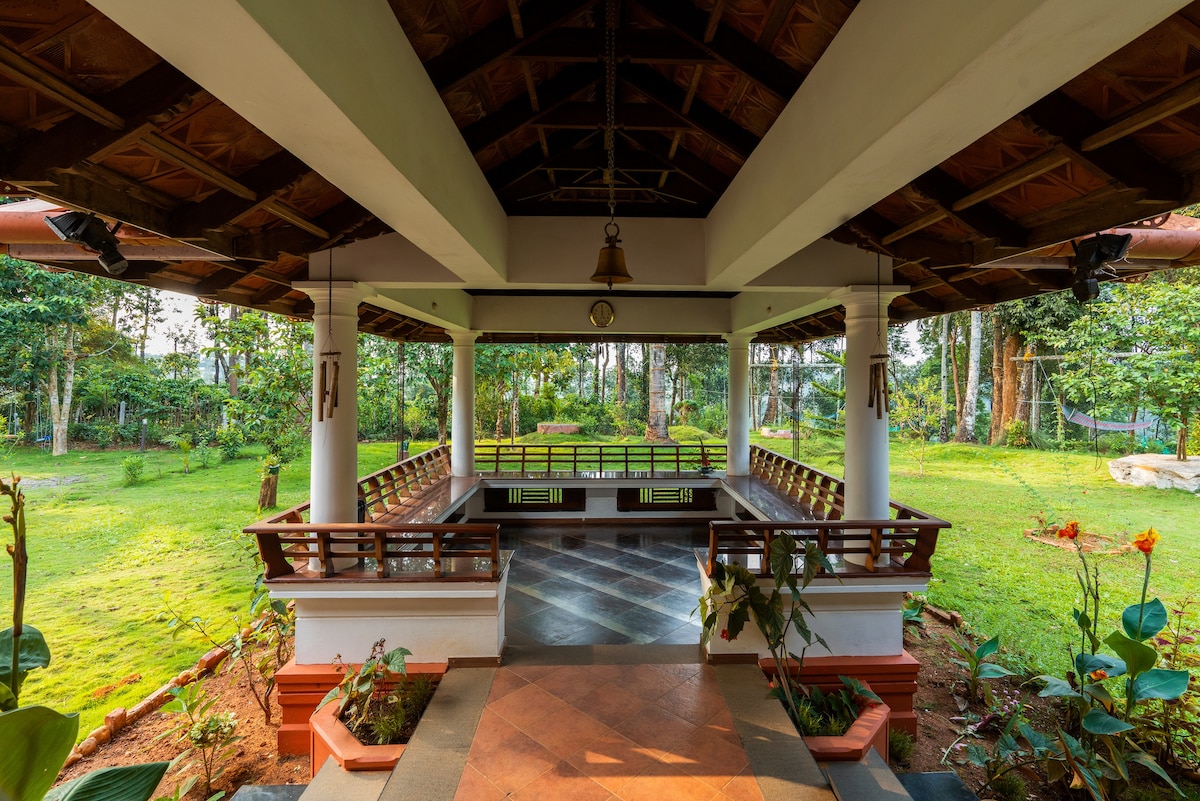 WellBeingVilla- a 5-BDR Kerala-style home