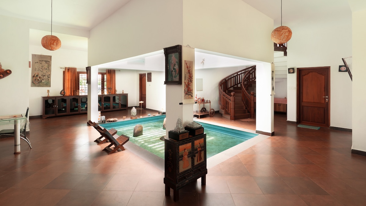 WellBeingVilla- a 5-BDR Kerala-style home