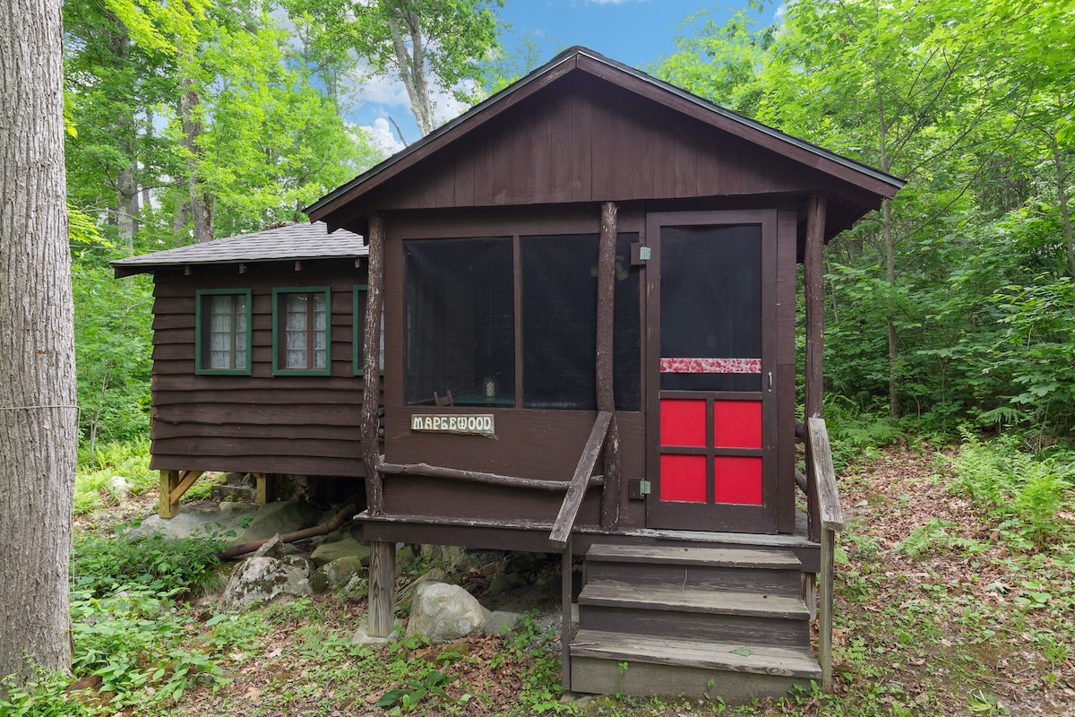 Maplewood Rustic 2BR Cabin, water access,fireplace