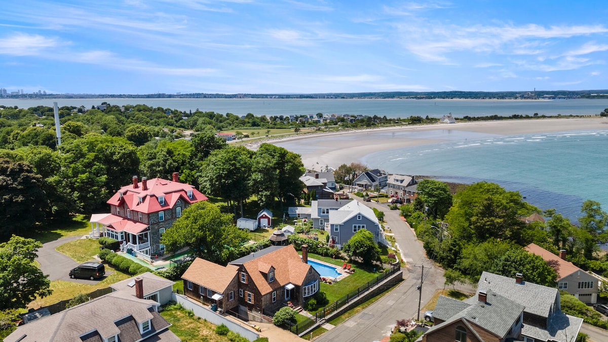 Cozy Nahant APT 5 min walk to private beaches