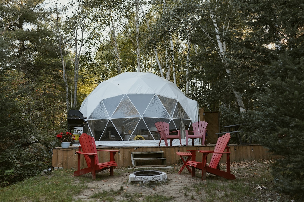 The Geodesic Terra Dome - Quiet lake, nature vibes