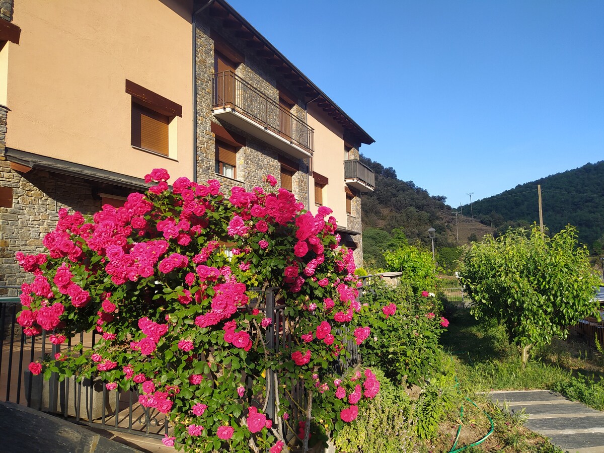 卡斯特尔博（ Castellbò ）带壮丽花园的房子