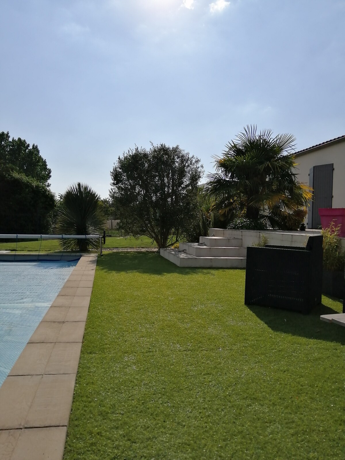 chambre P privée avec accès piscine