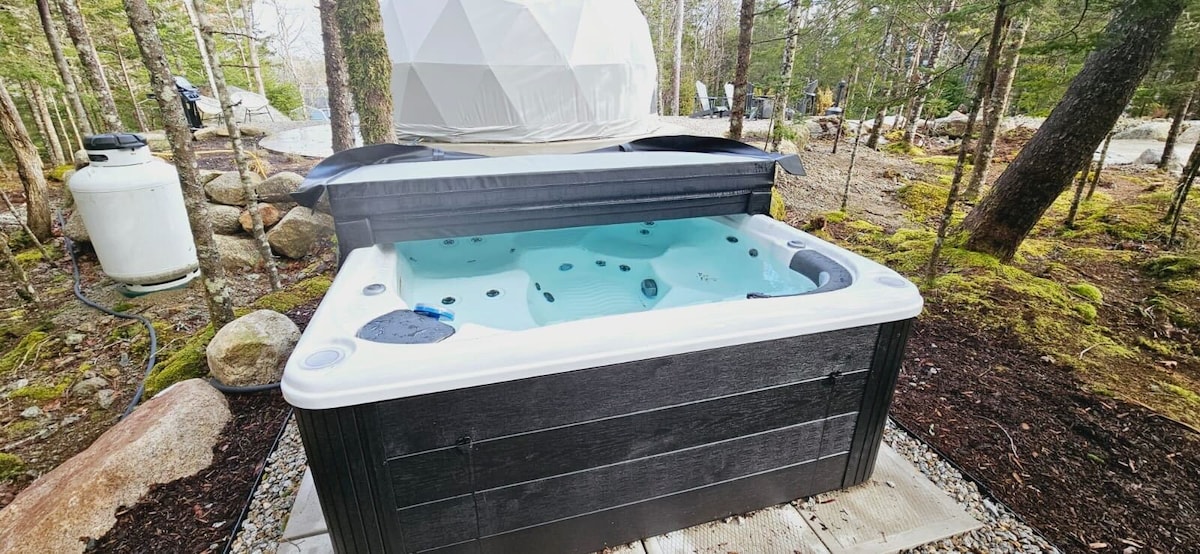 Mill Lake Retreat -带私人热水浴缸的Lyra Dome