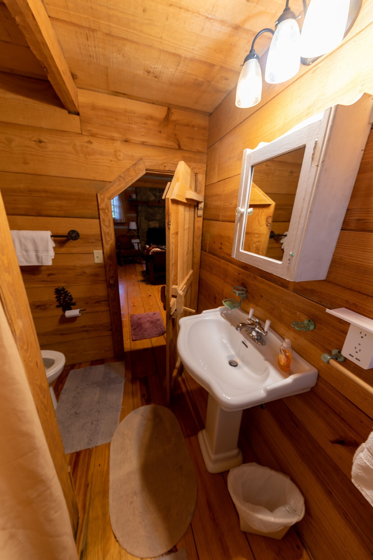 Cozy log cabin near Buffalo River pet friendly.