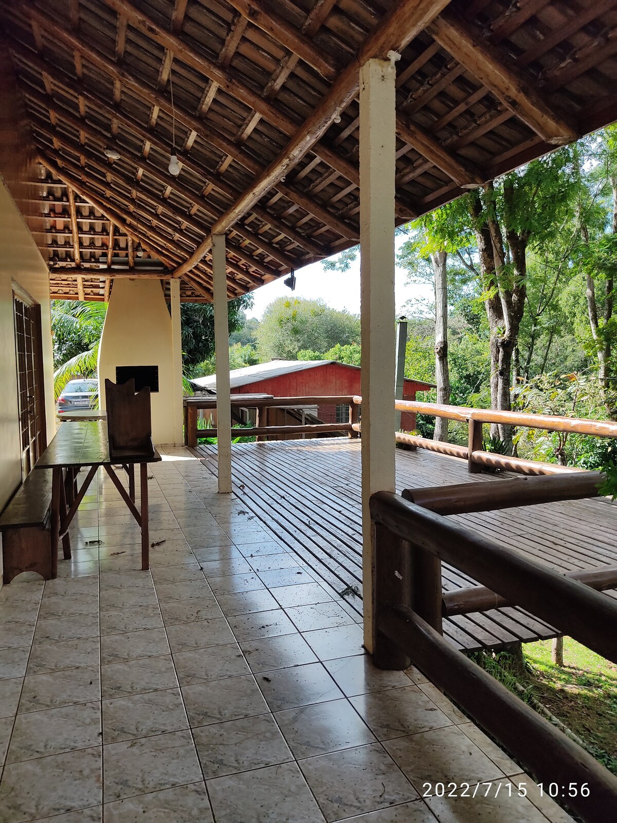 Casa no alagado de Nova Prata do Iguaçu