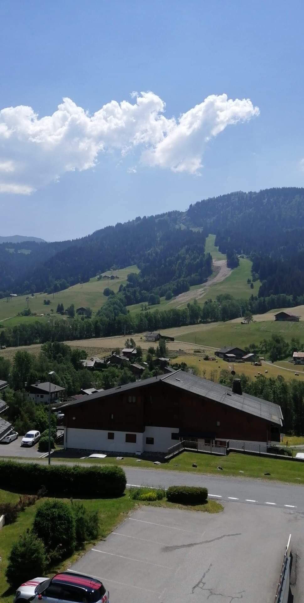 Praz sur Arly: appartement de montagne avec vue