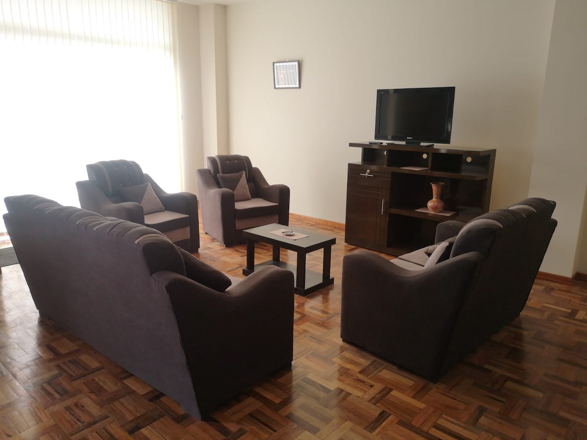 Spacious apartment on 8th floor fully equipped