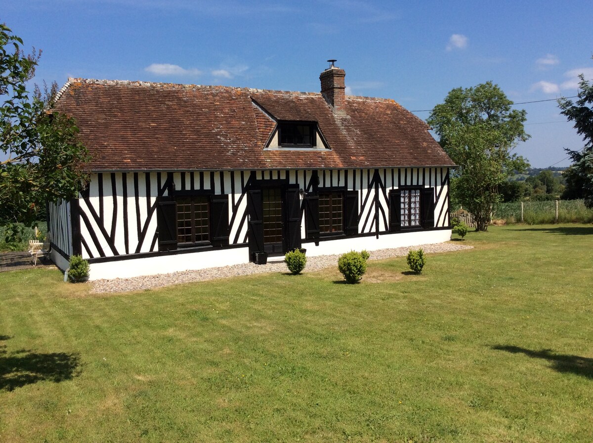 Remote cottage in Normandy countryside